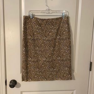 JCREW skirt leopard print